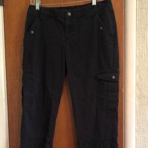 DKNY Black cargo pants Size 9, 100% Cotton